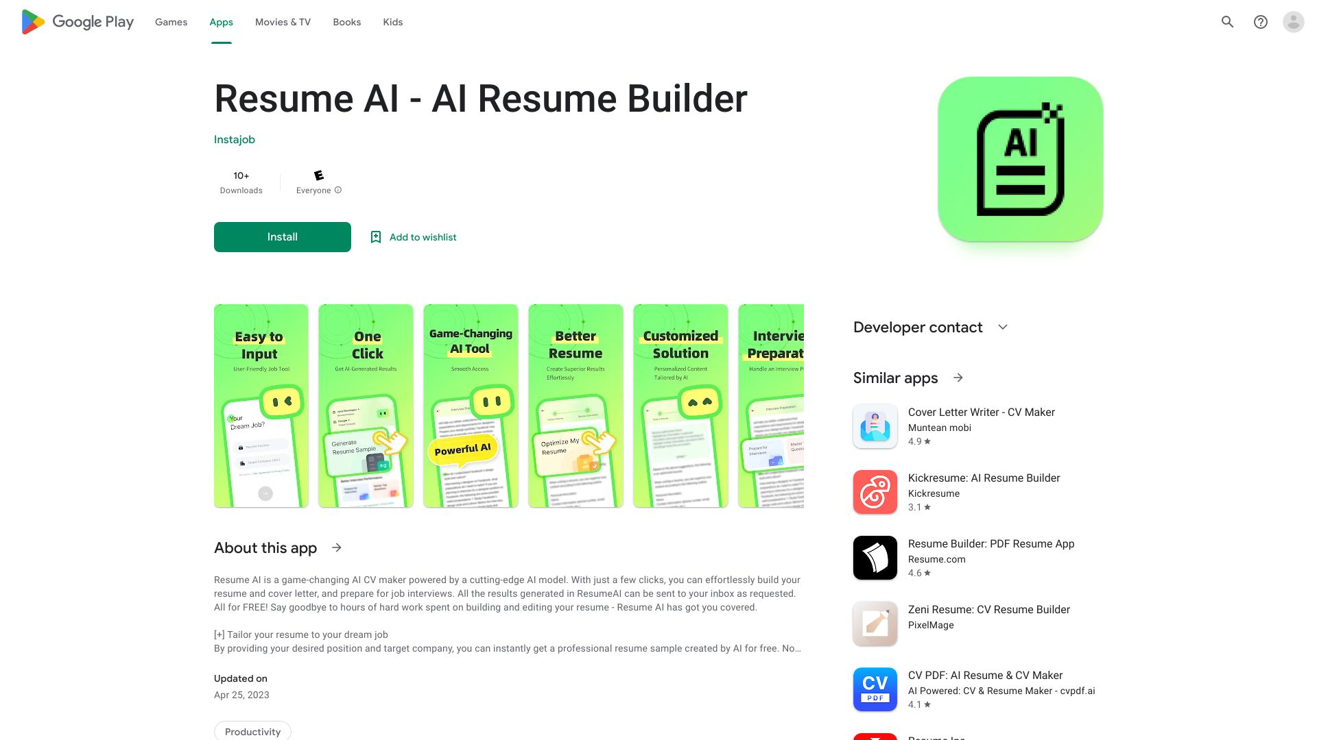 ResumeAI for Android