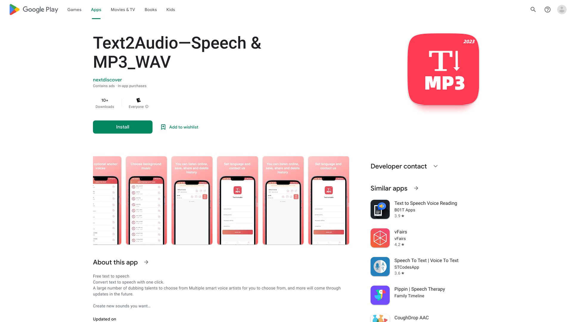 Text To Audio—TTS & MP3_WAV