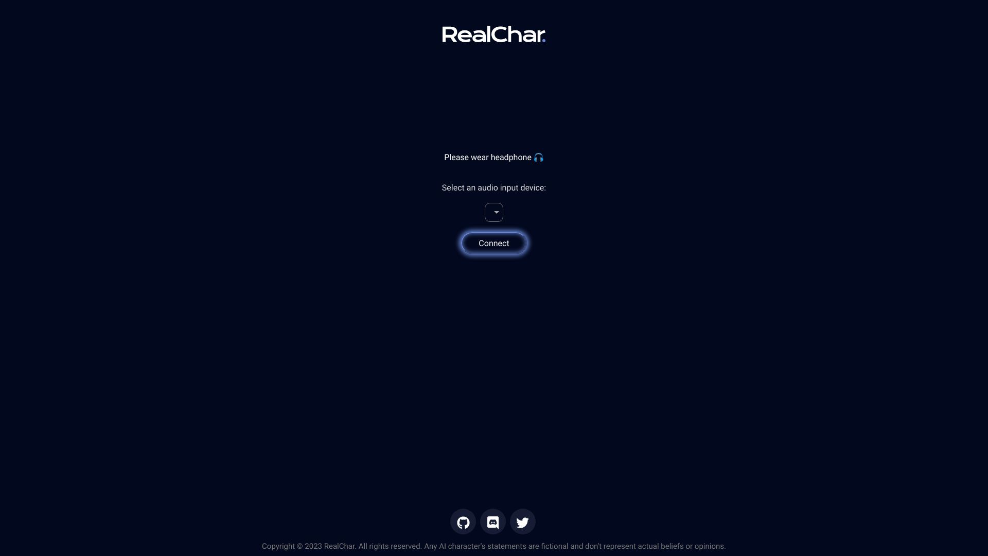 RealChar. - Your Realtime AI Character