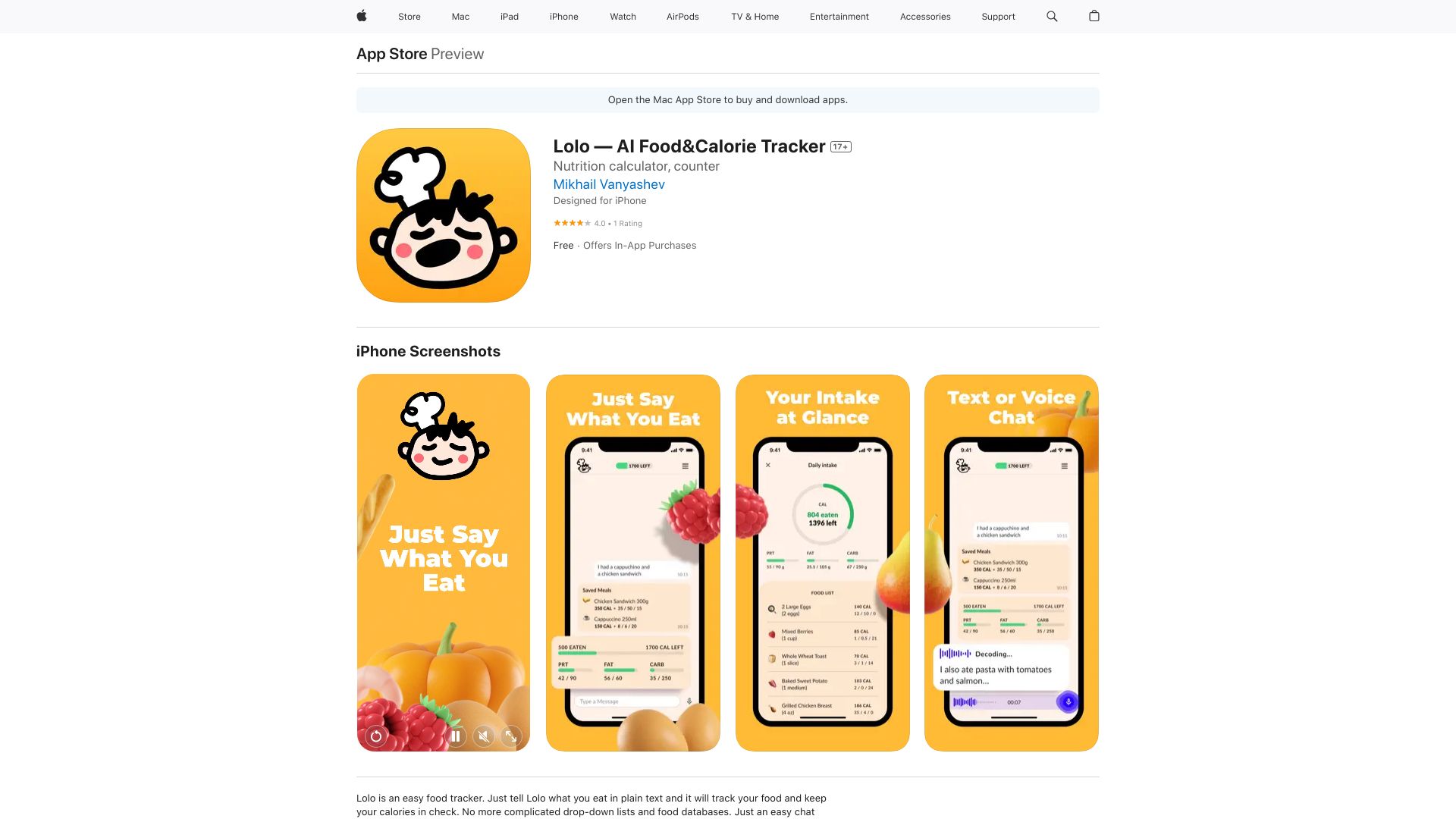 Lolo - AI Food Tracker