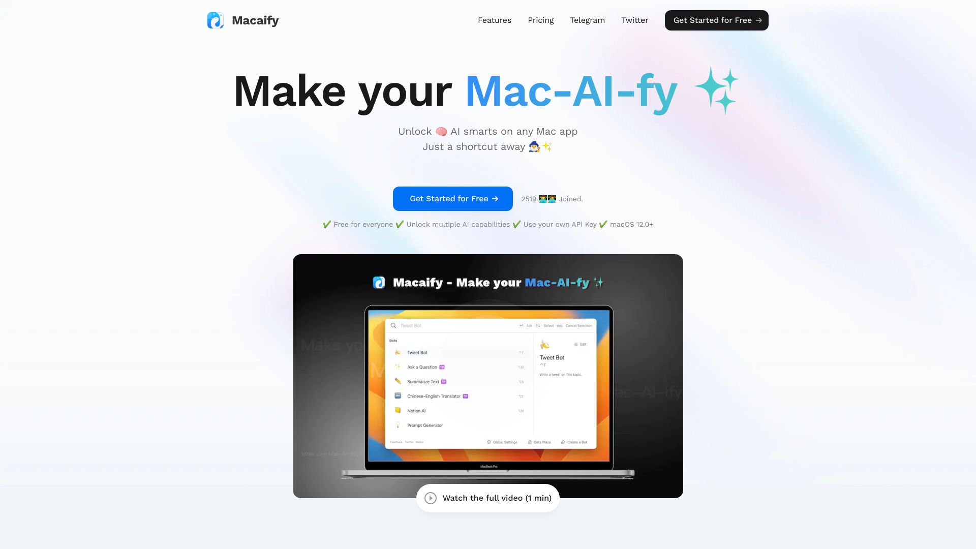 Macaify - Make your Mac-AI-fy