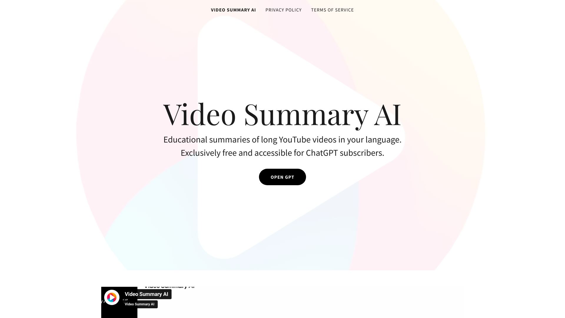 Video Summary AI