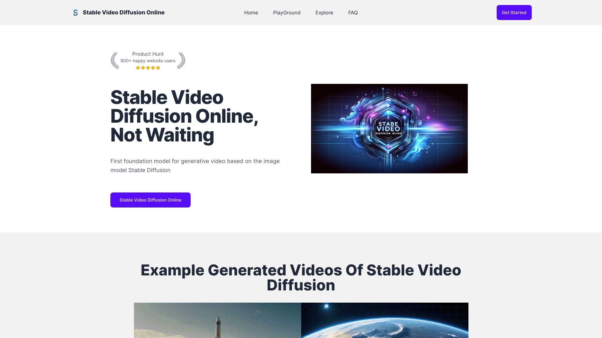 Stable Video Diffusion Online