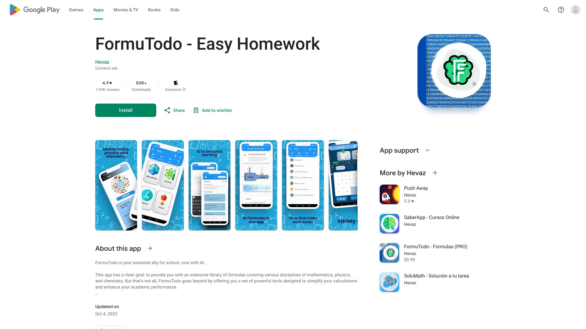 FormuTodo - Smart Homework Aid