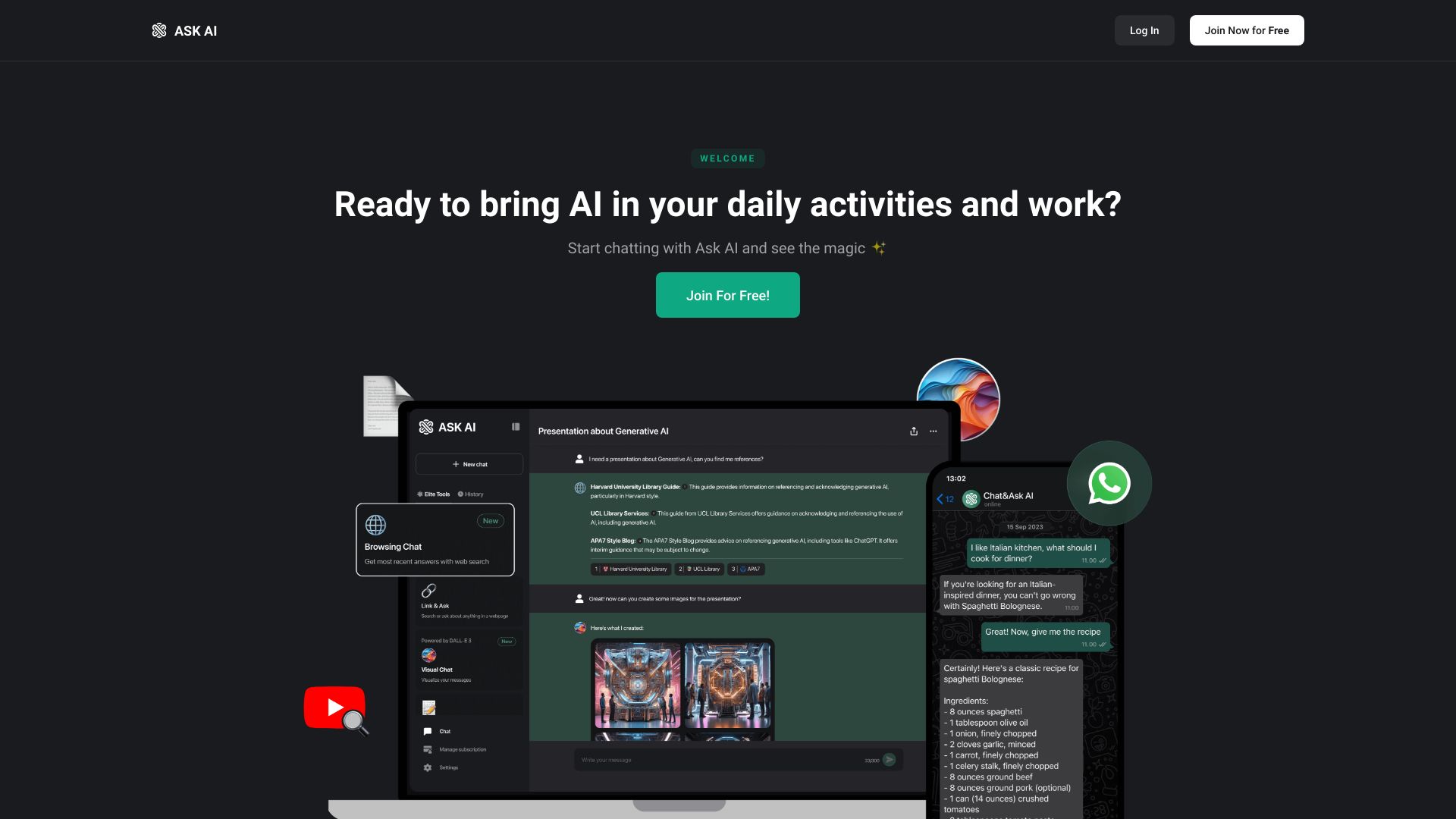 Ask AI - AI Powered Chat Bot Assistant