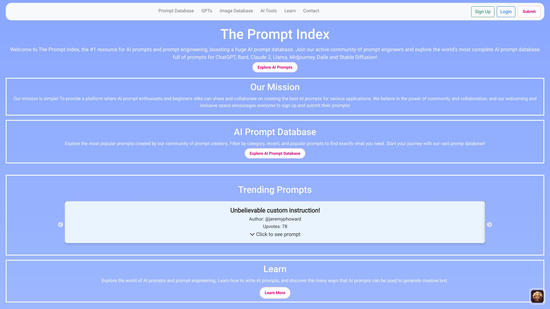 The Prompt Index