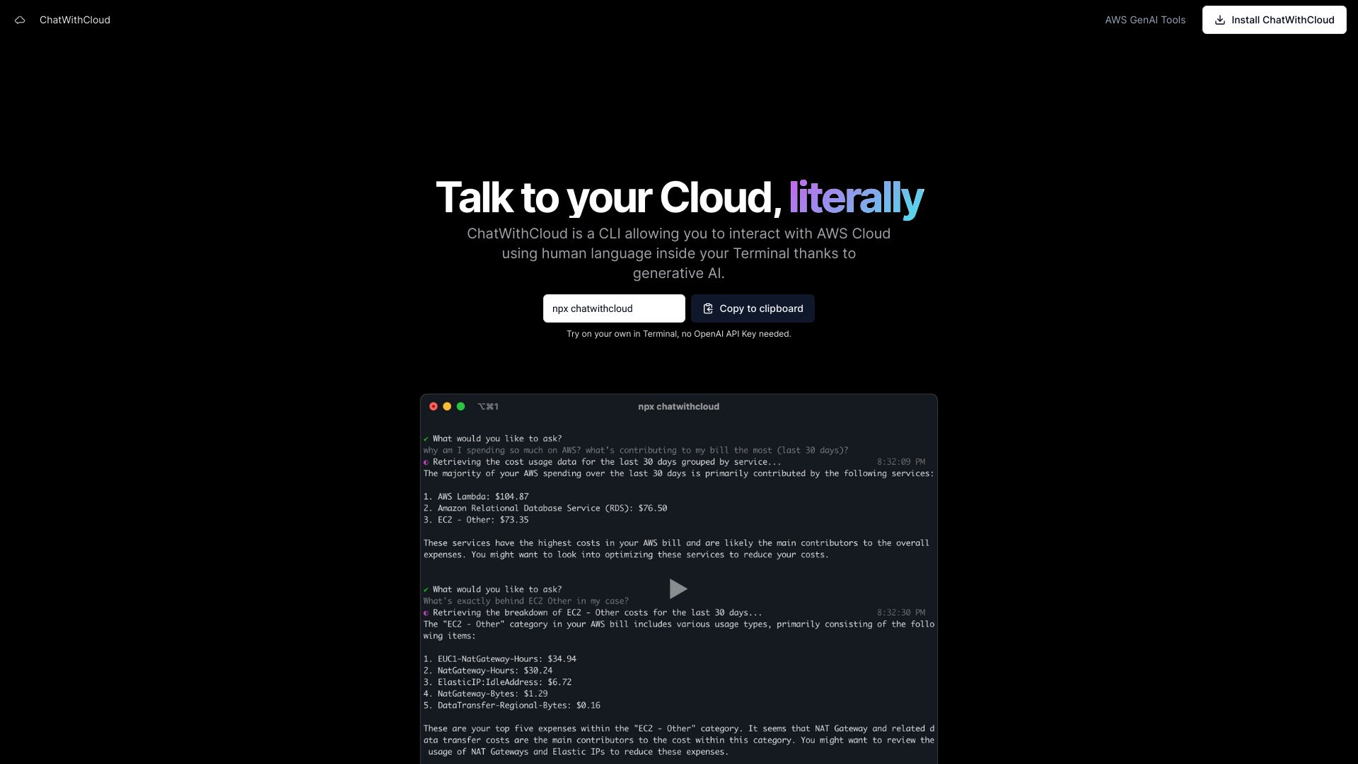ChatWithCloud