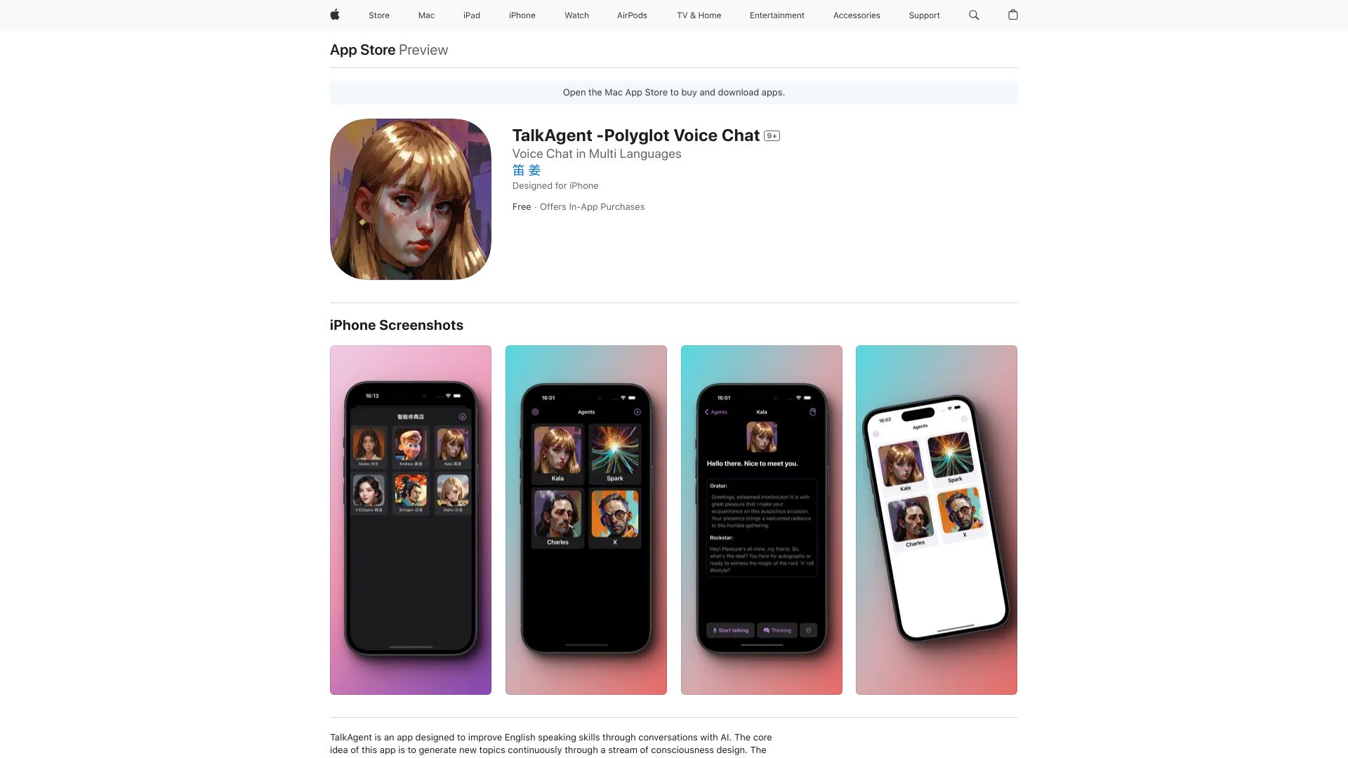 TalkAgent -Polyglot Voice Chat