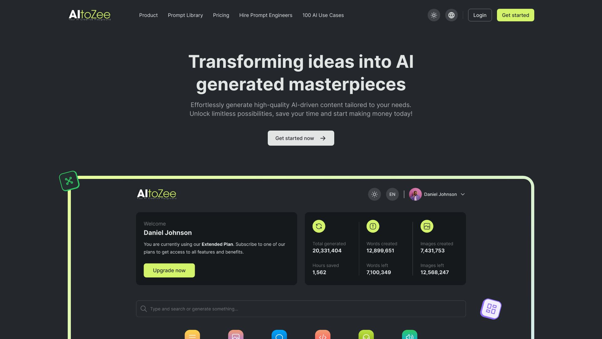 AItoZee - Your Creative AI Playground