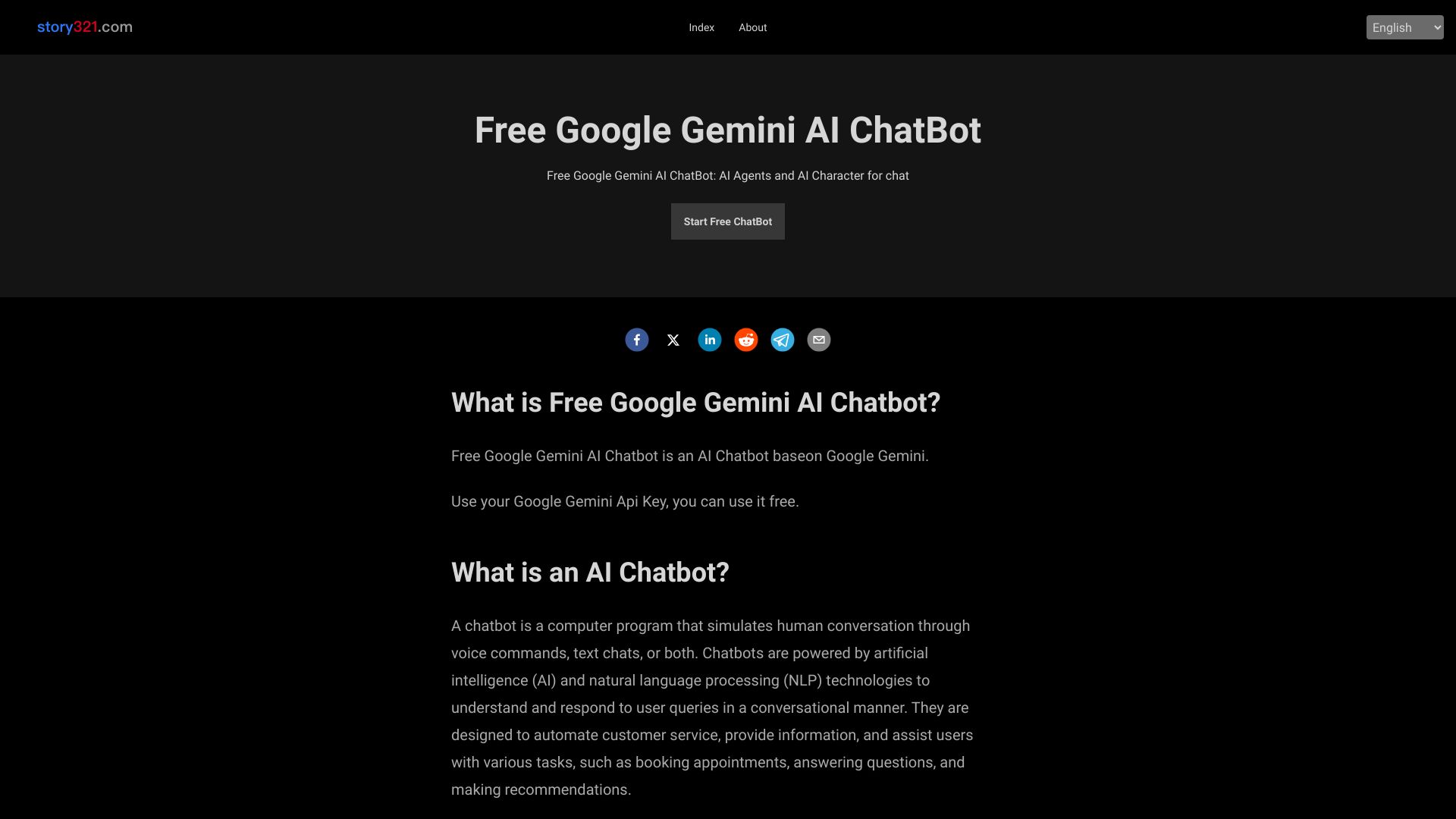 Free Google Gemini AI ChatBot