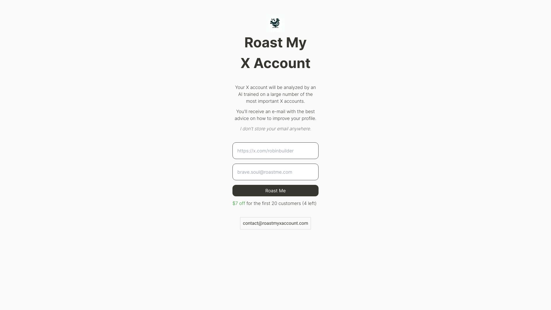Roast My X Account
