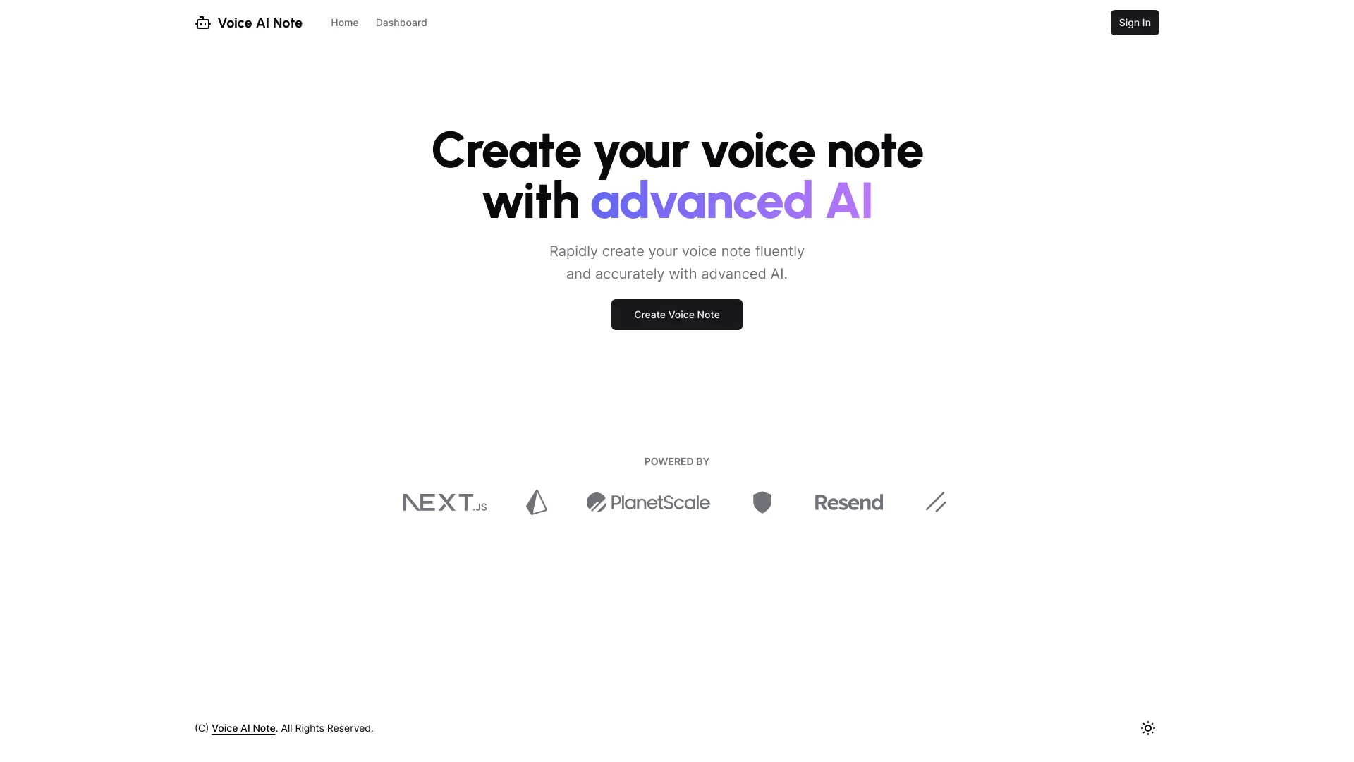 Voice AI Note