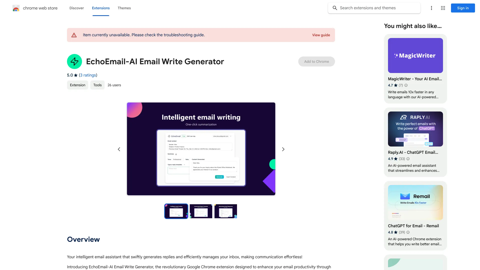 EchoEmail-AI Email Write Generator