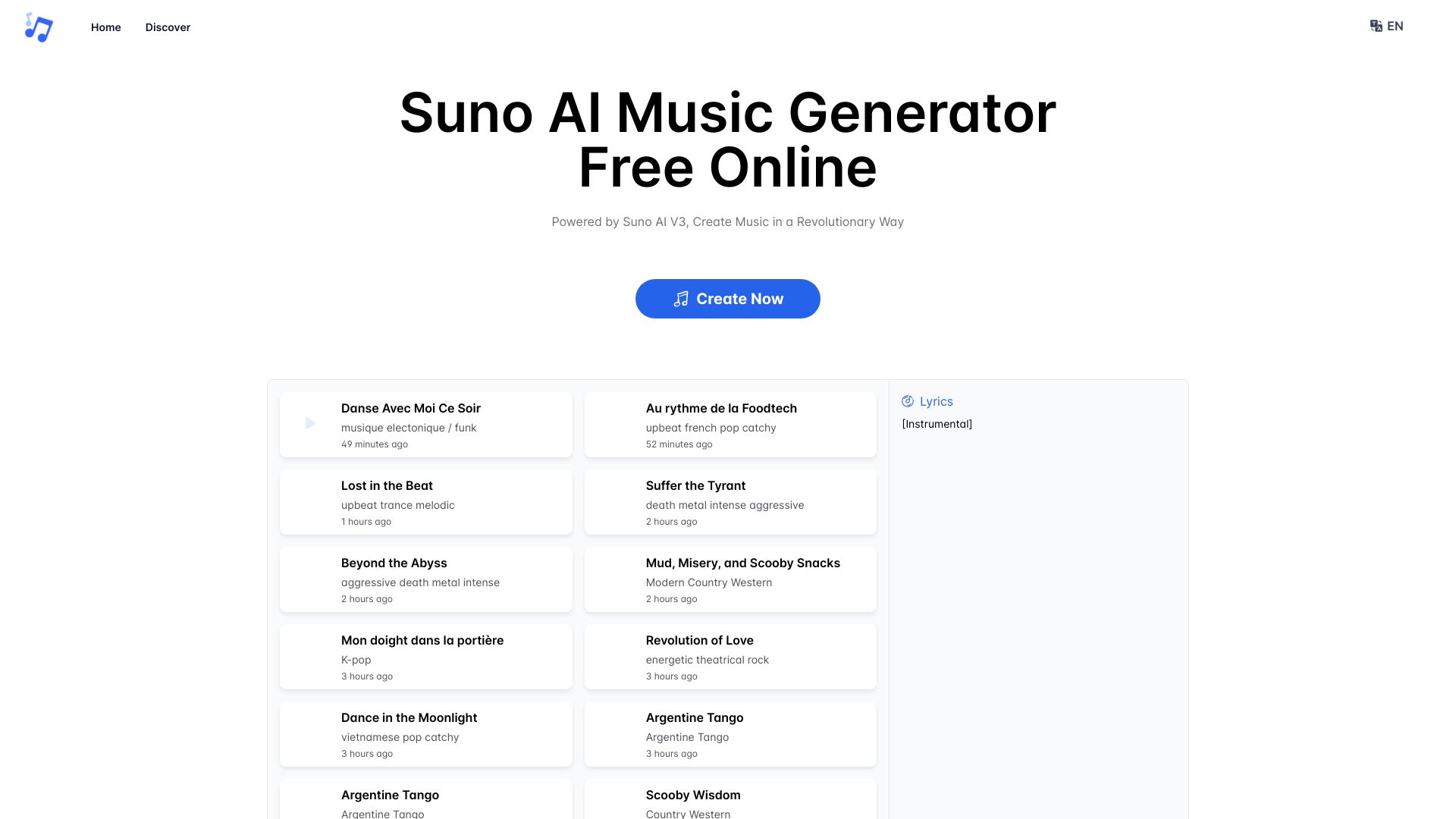 Suno AI Music Generator