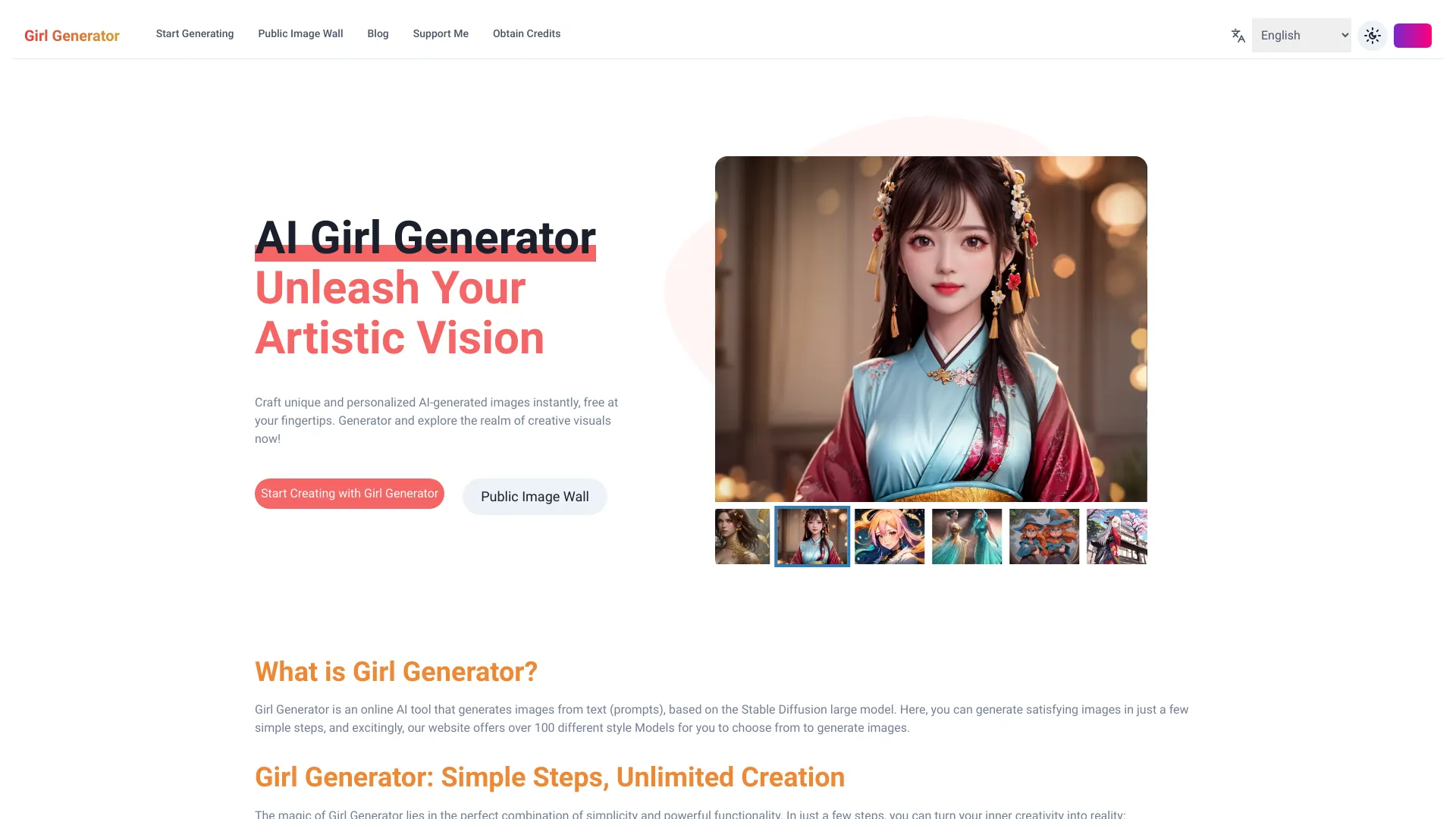 AI Gril Generator