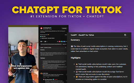 TokGPT - ChatGPT for TikTok