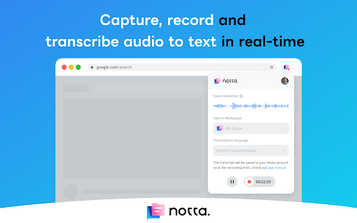 Notta 音声認識- Webページの音声を文字起こし