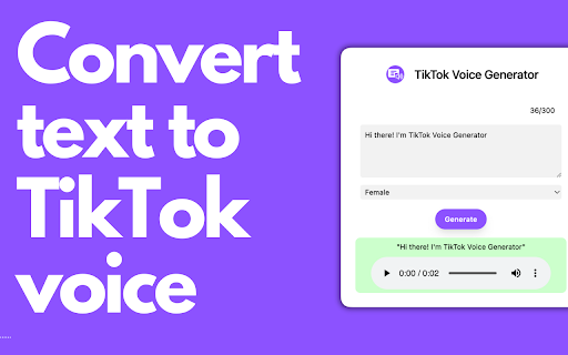 Tiktok Voice Generator