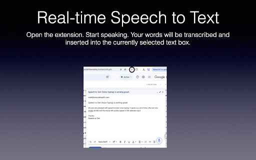 Speech to Text (Voice Typing)