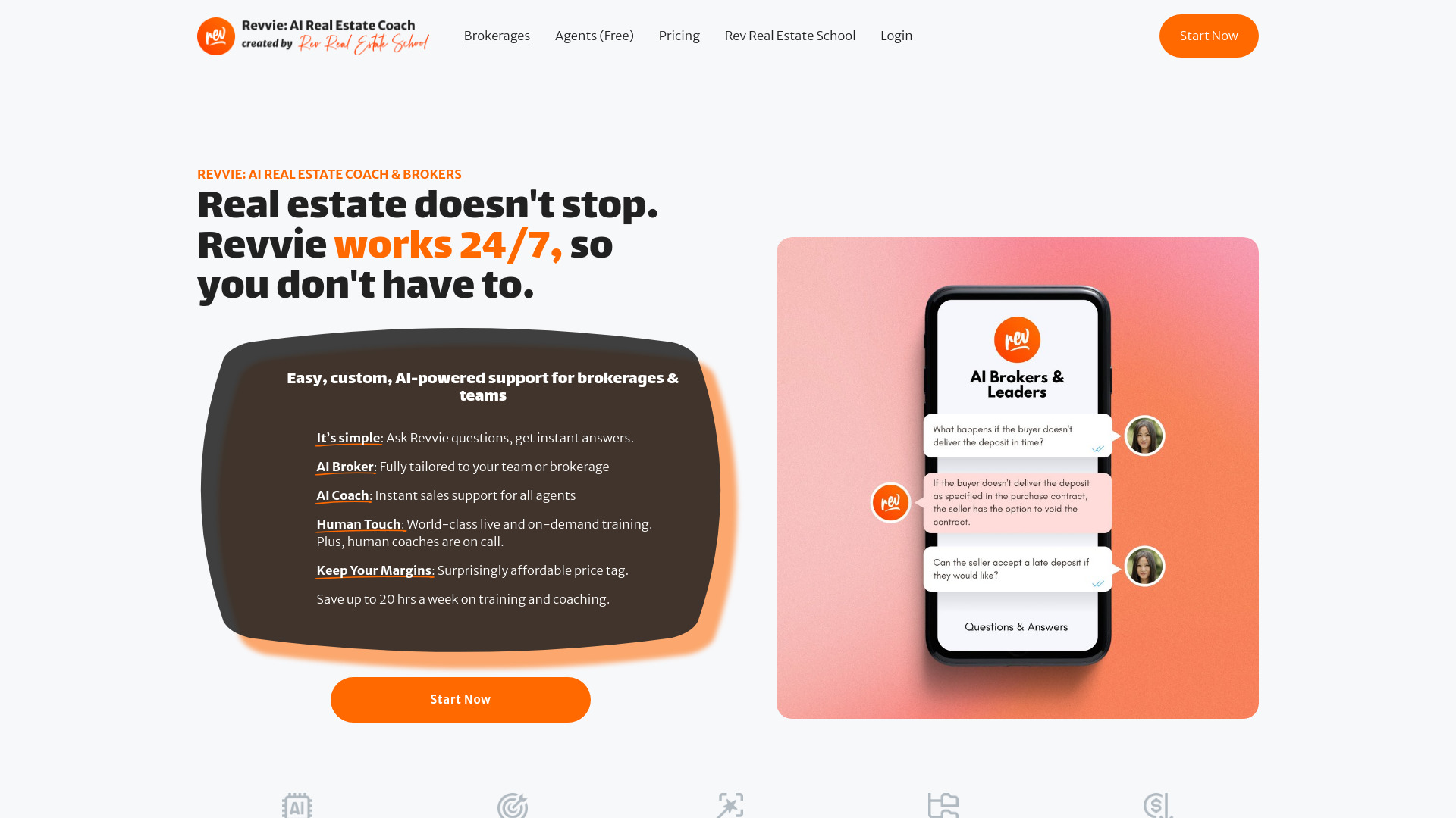 Revvie: AI Real Estate Coach & Brokers