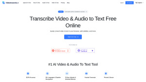 Transcribe Video & Audio to Text Free Online