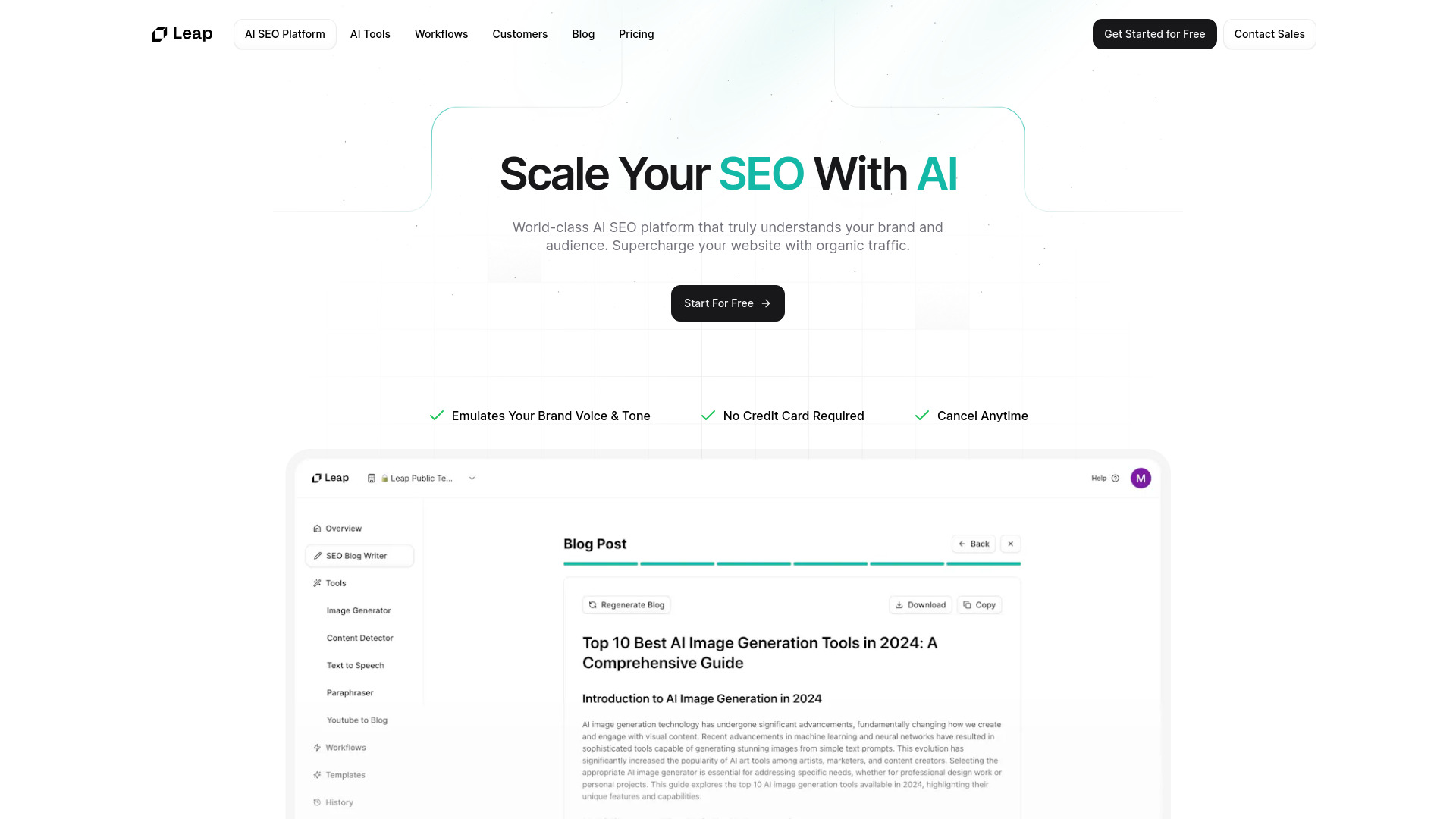 Leap AI SEO