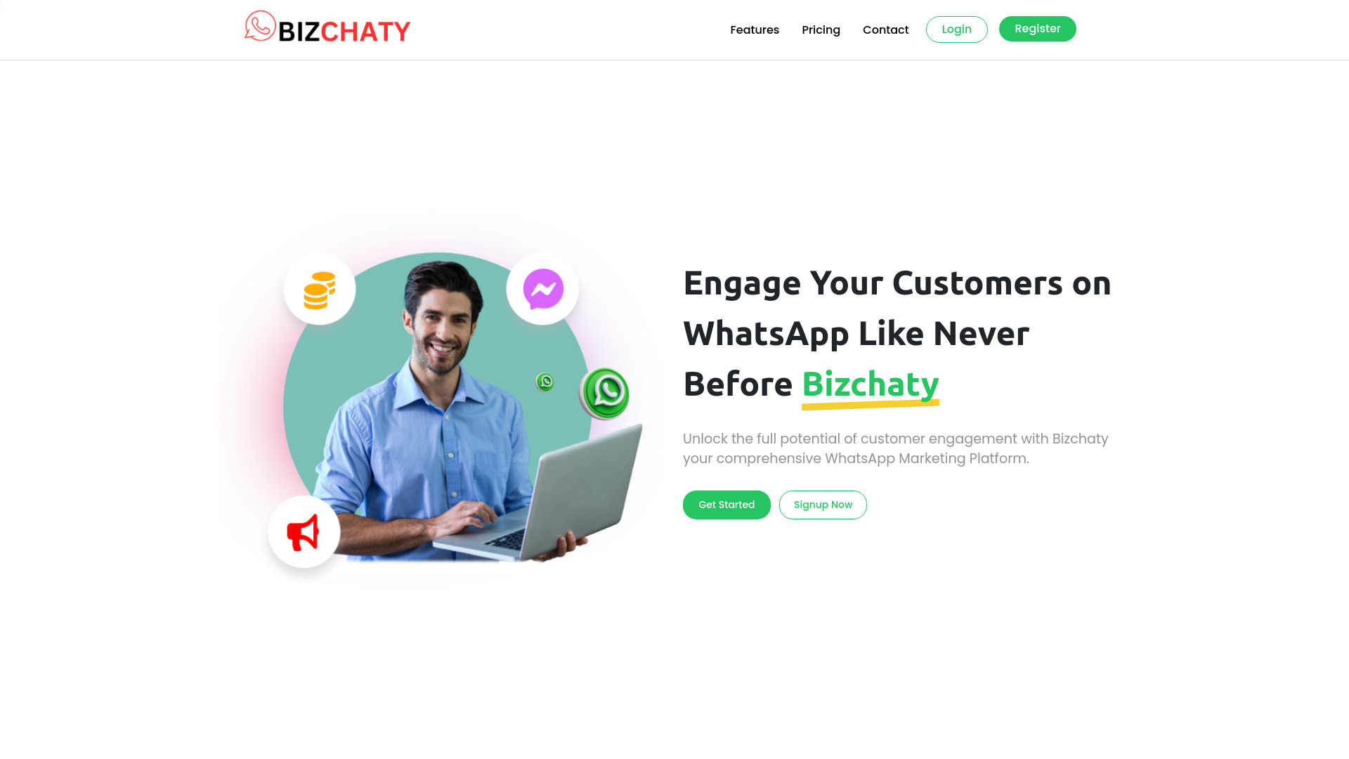 Bizchaty - WhatsApp marketing platform